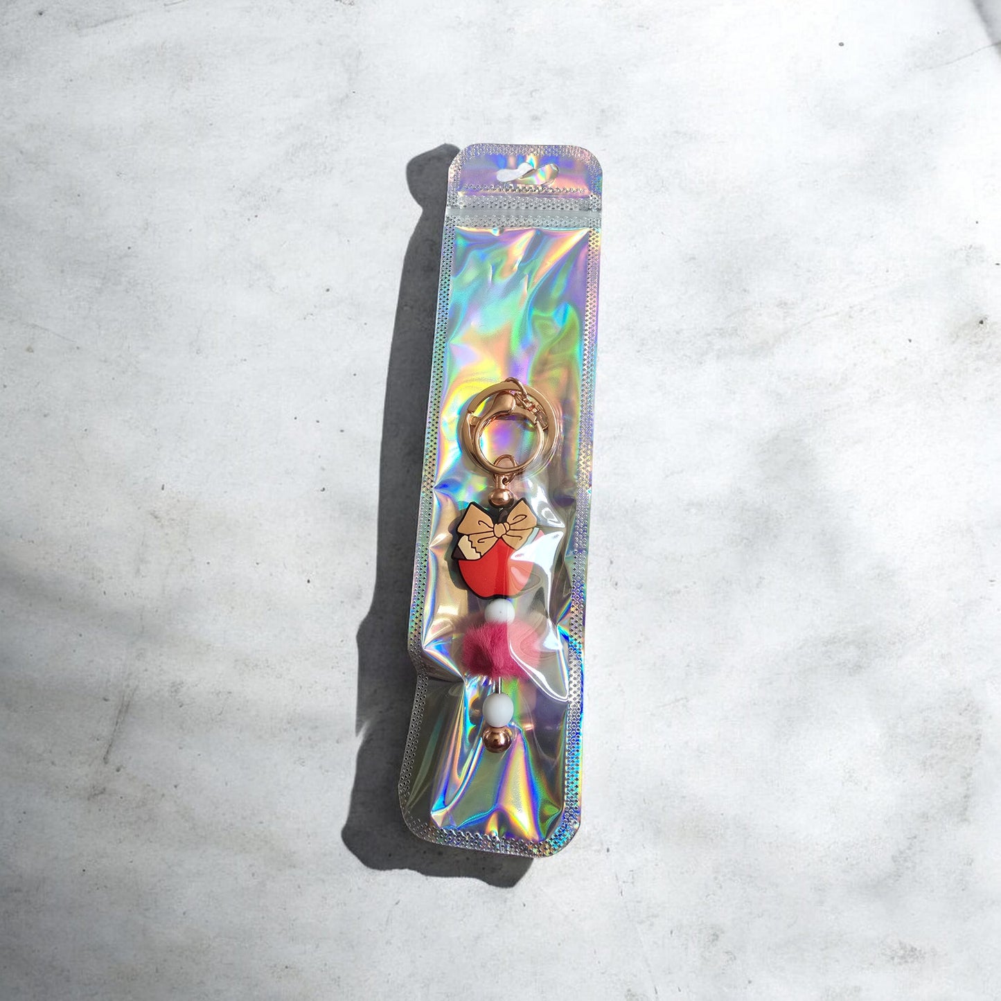 rose gold teacher keyring