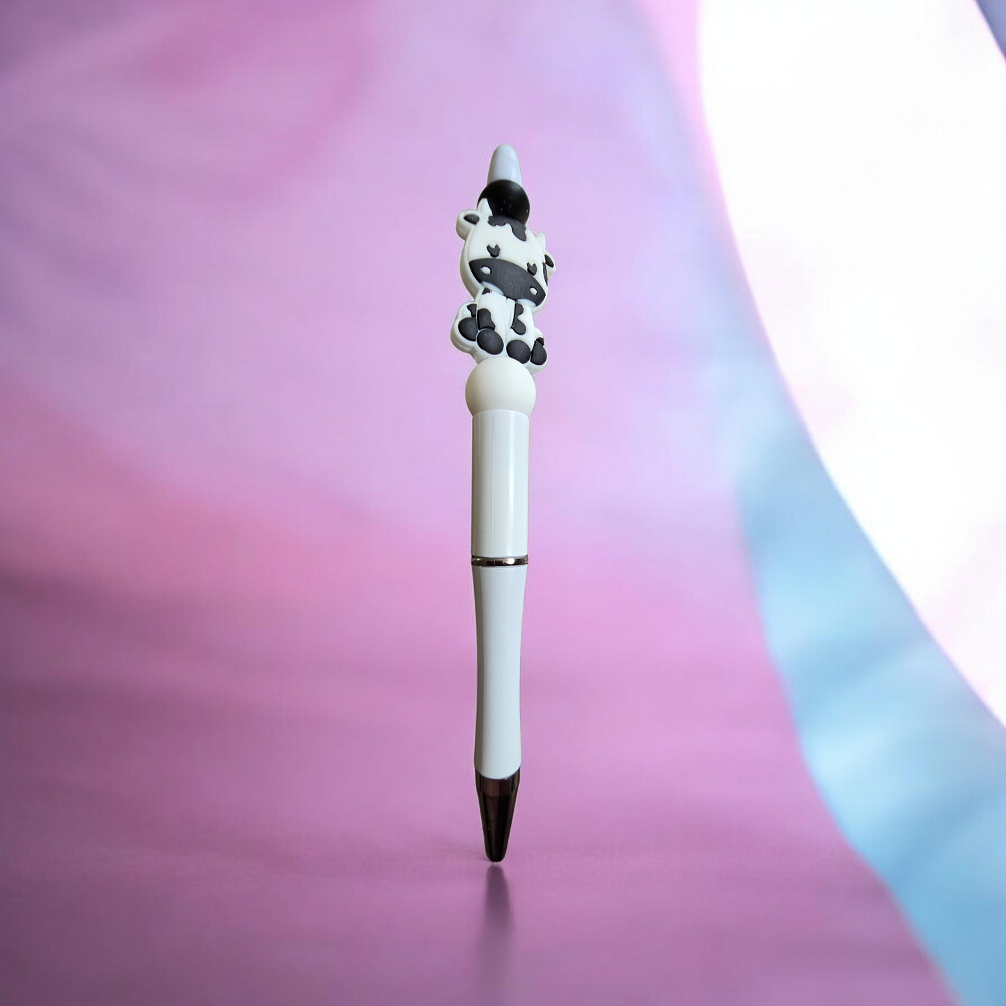 Black and white cow pen