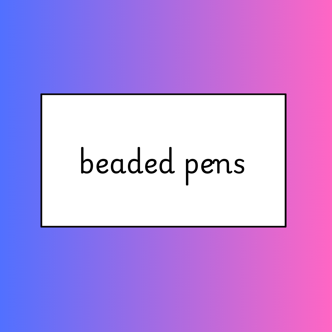 beaded pens