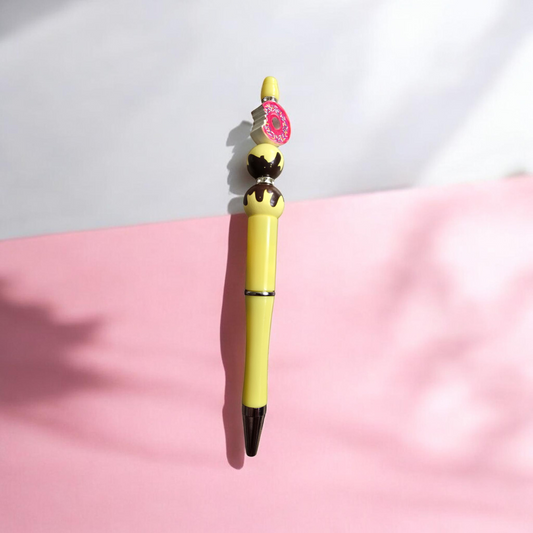 Yellow donut pen