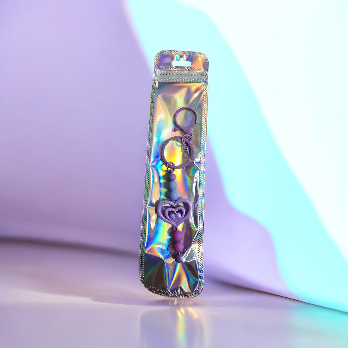 purple heart keyring