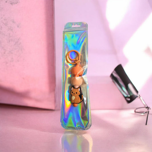 orange cat keyring