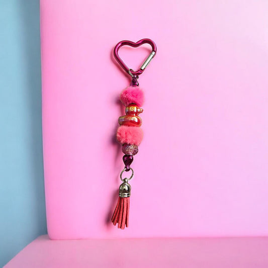 pink duck bag charm