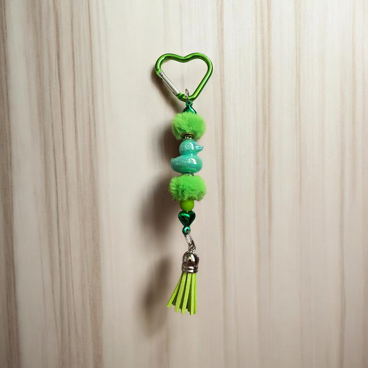 green duck bag charm