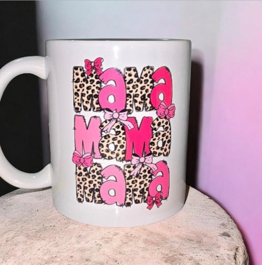 Pink vibrant mama mug
